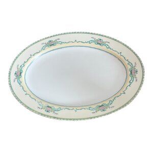 Noritake Fine China Felicia Pattern 16"X12" Oval Serving Platter 1970s Japan